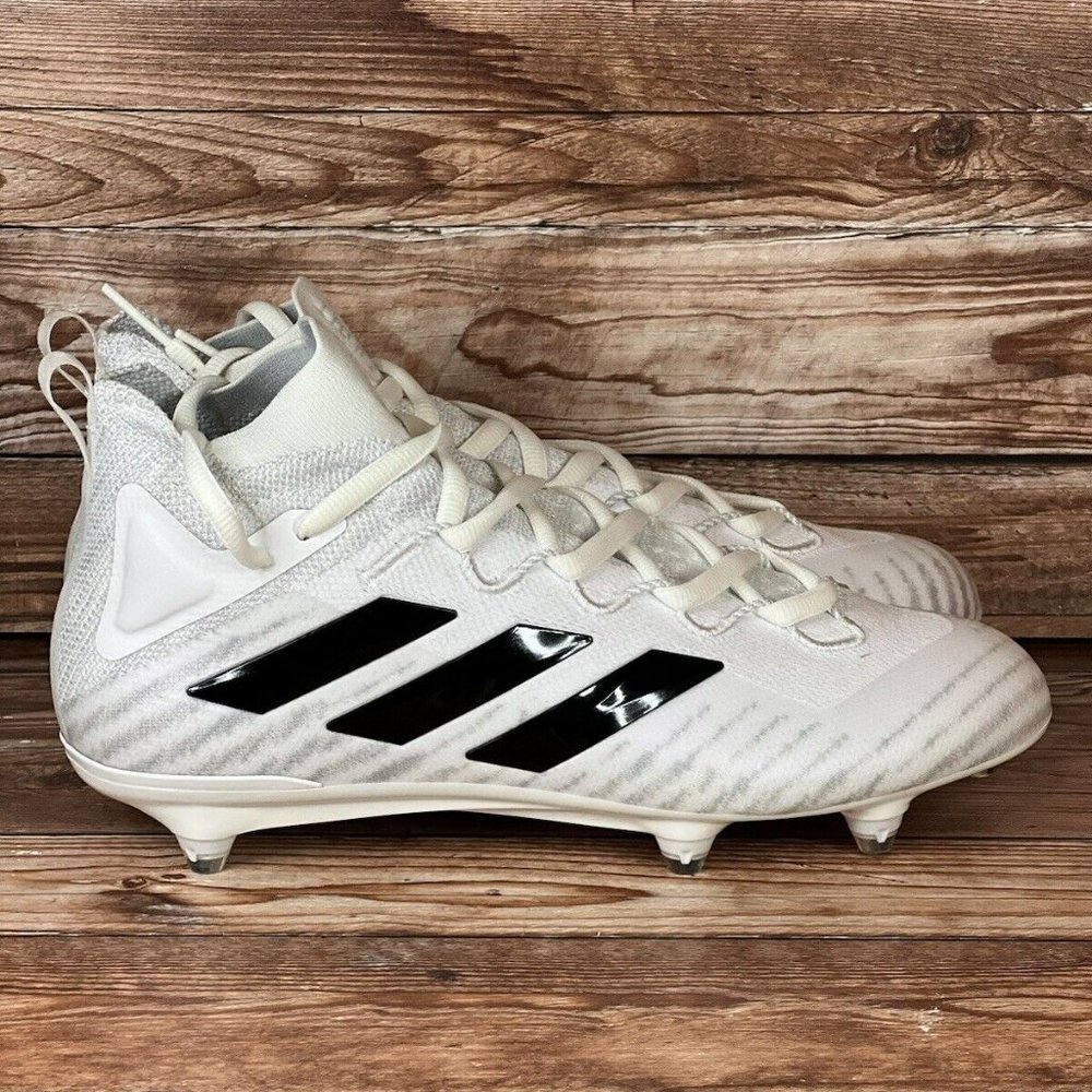Adidas Freak Ultra 20 Primeknit Boost White Black Football Cleats Men's Size 10